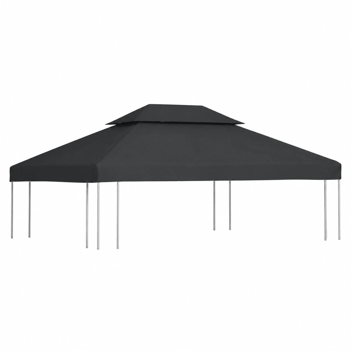 Copertura per Gazebo a Doppio Strato Antracite 310g/m² vidaXL
