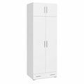 Mobiletto archivio Vicco Ingo bianco 80x182 cm con cassetto