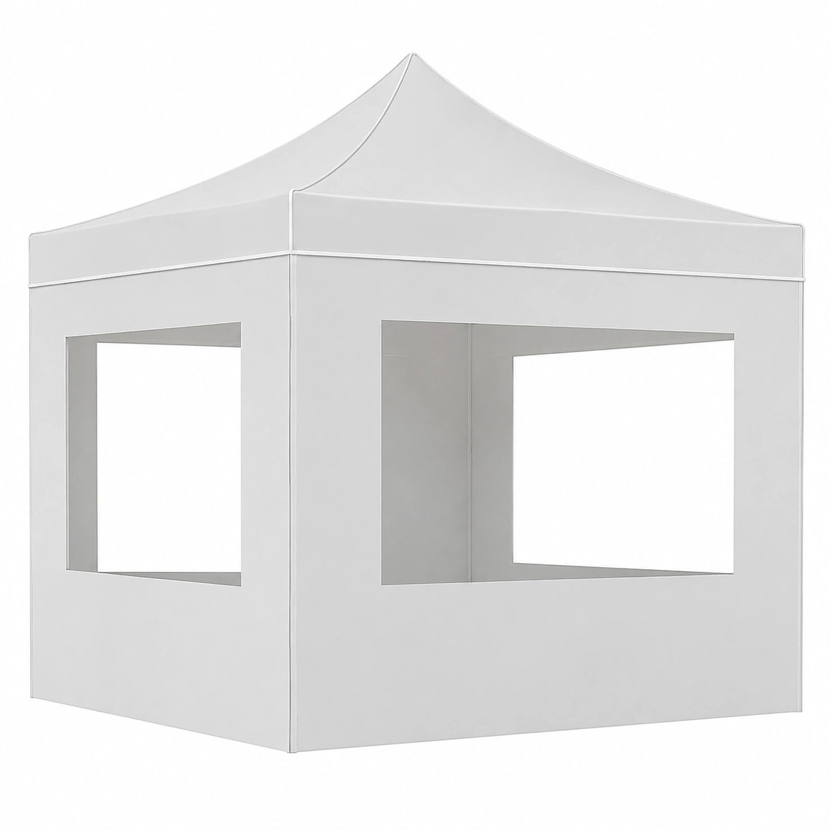Gazebo da Giardino Pieghevole in Alluminio 2x2m, Bianco, Impermeabile e Resistente