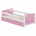 Letto per Bambini Jessica Rosa con Cassetto 80x160 cm