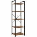 Libreria industriale a 5 ripiani FRANKYSTAR Wabi, 40x30x154 cm