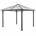 Gazebo da Giardino Blumfeldt con Tetto in Policarbonato, 3x4, Struttura in Metallo e Alluminio, Protezione UV, LED Dimmerabili
